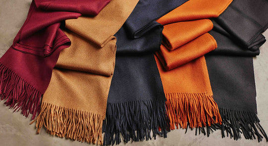 Schals aus Baby-Alpaka, so praktisch! 