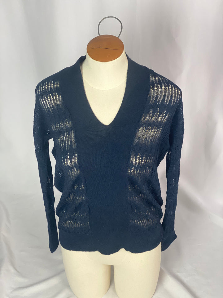 Peace V-neck Llama & Silk Sweater