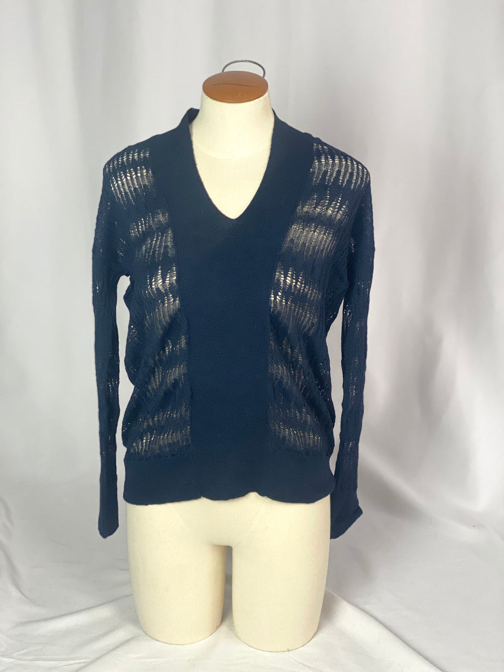Peace V-neck Llama & Silk Sweater