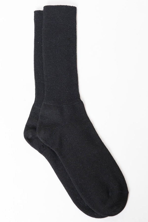 Gentle Touch Baby Alpaca Socks — Black — black baby alpaca by Alpaca Collections