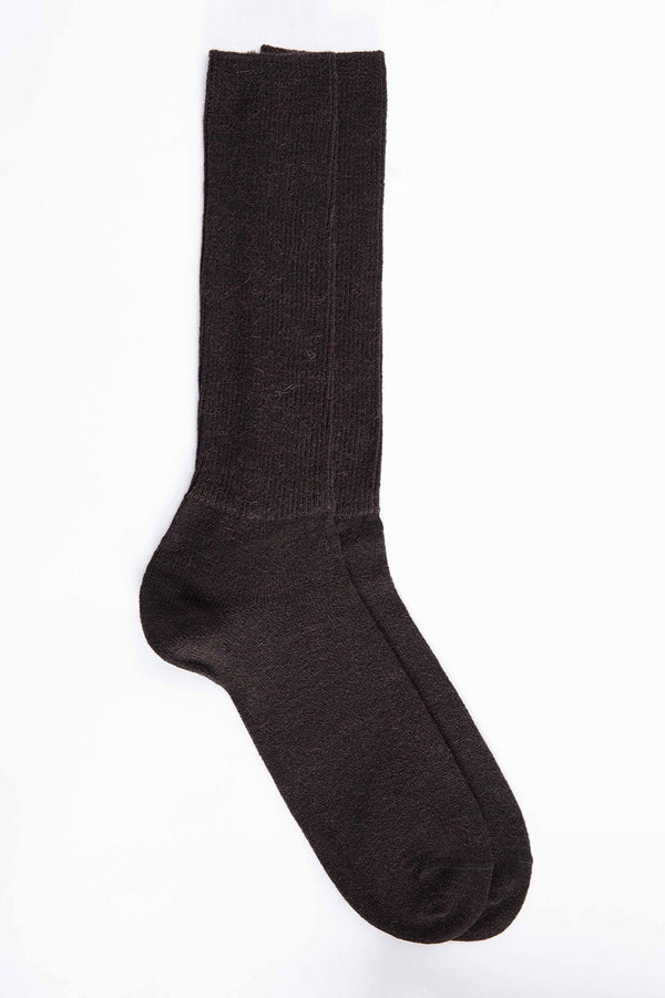 Gentle Touch Baby Alpaca Socks — Brown — brown baby alpaca by Alpaca Collections
