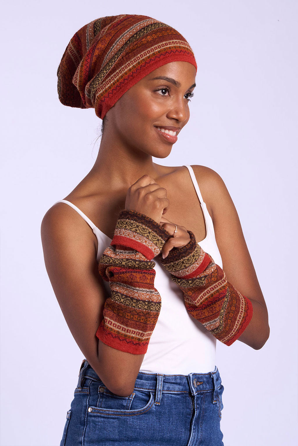 Andean Stripes Alpaca Hat