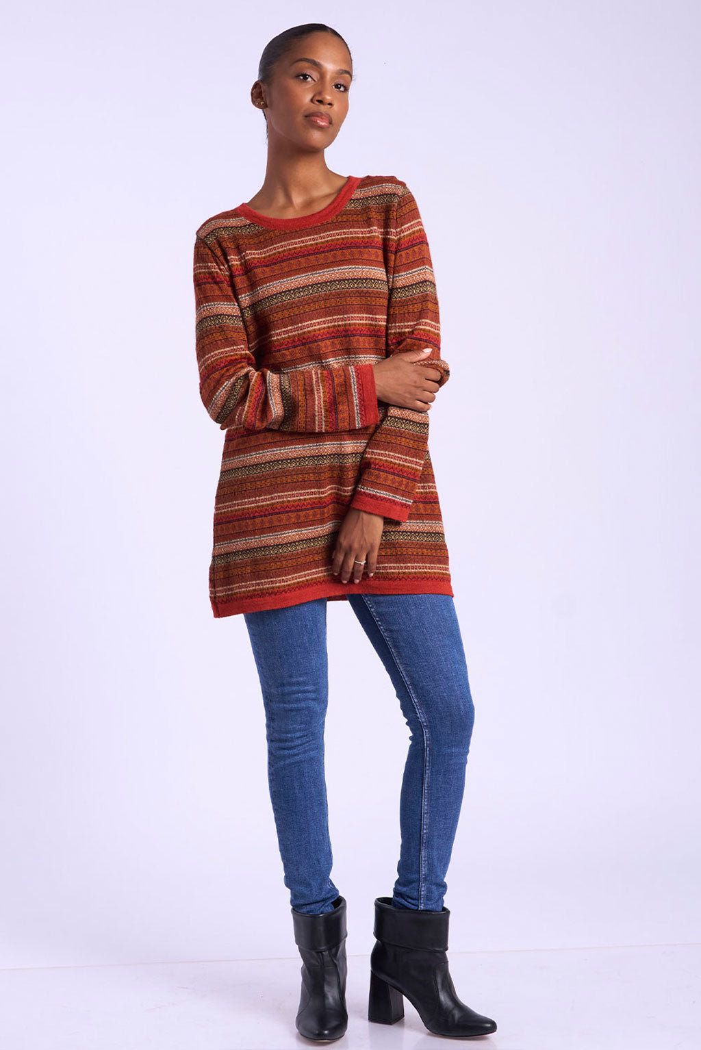 Andean Stripes Alpaca Sweater