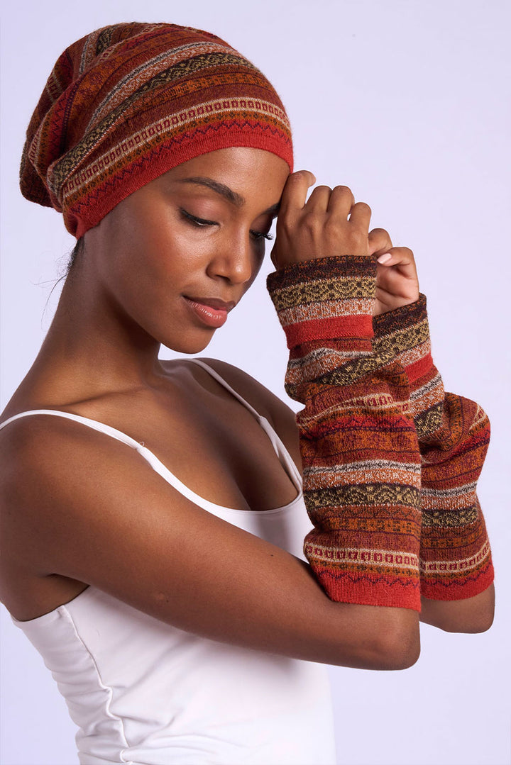 Andean Stripes Alpaca Arm Warmers