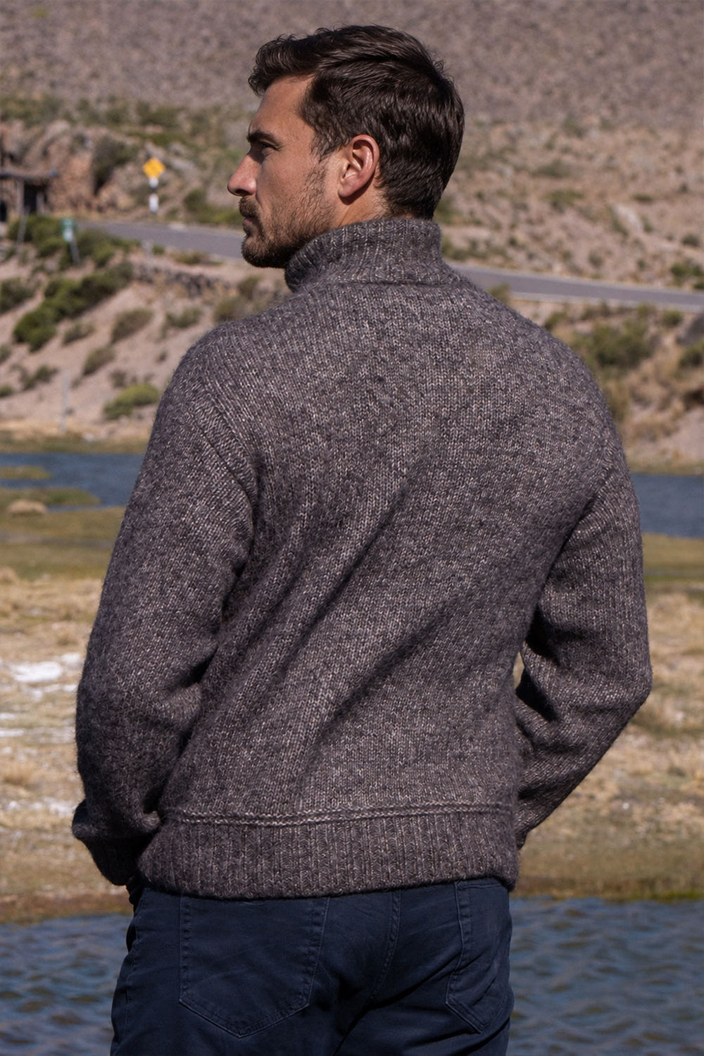 Aslam Half-Zip Baby Alpaca & Cotton Sweater