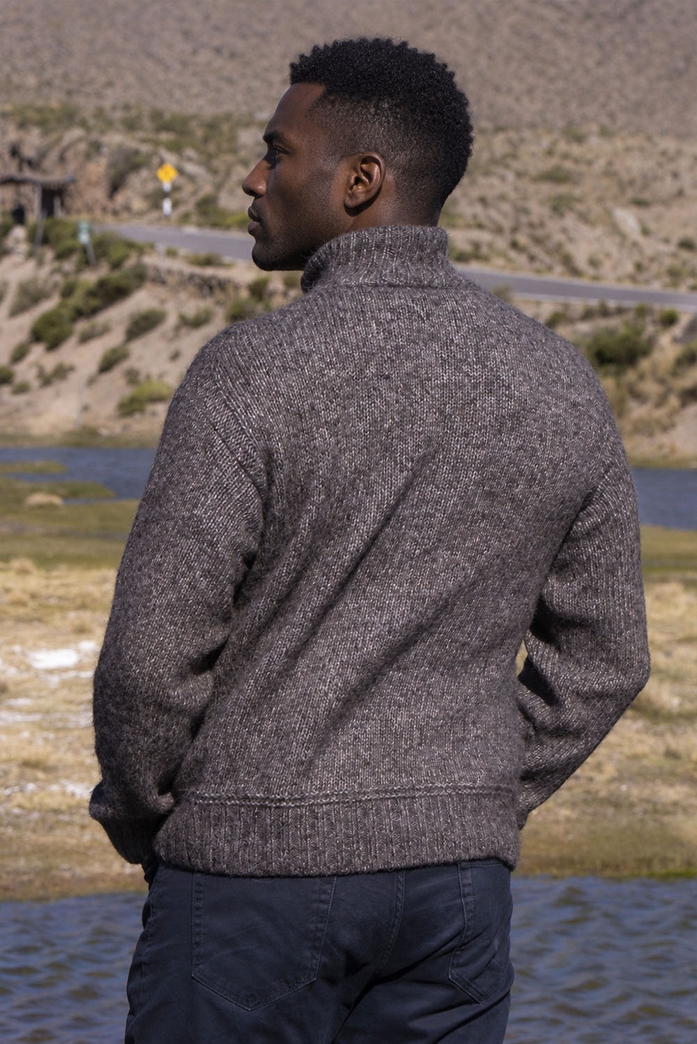 Aslam Half-Zip Baby Alpaca & Cotton Sweater