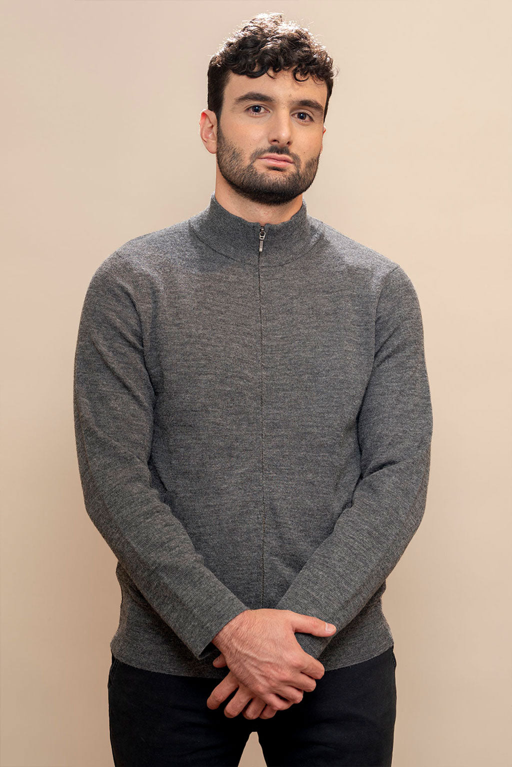 Men's Full-Zip Baby Alpaca Cardigan – Alpaca Collections