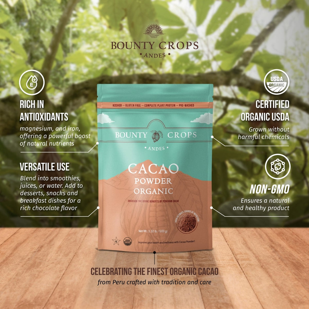 Cacao Powder Organic, 1.32 lb / 600 gr. ($14.77 lb / $0.92 ounce)