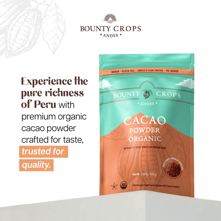 Cacao Powder Organic, 1.32 lb / 600 gr. ($14.77 lb / $0.92 ounce)