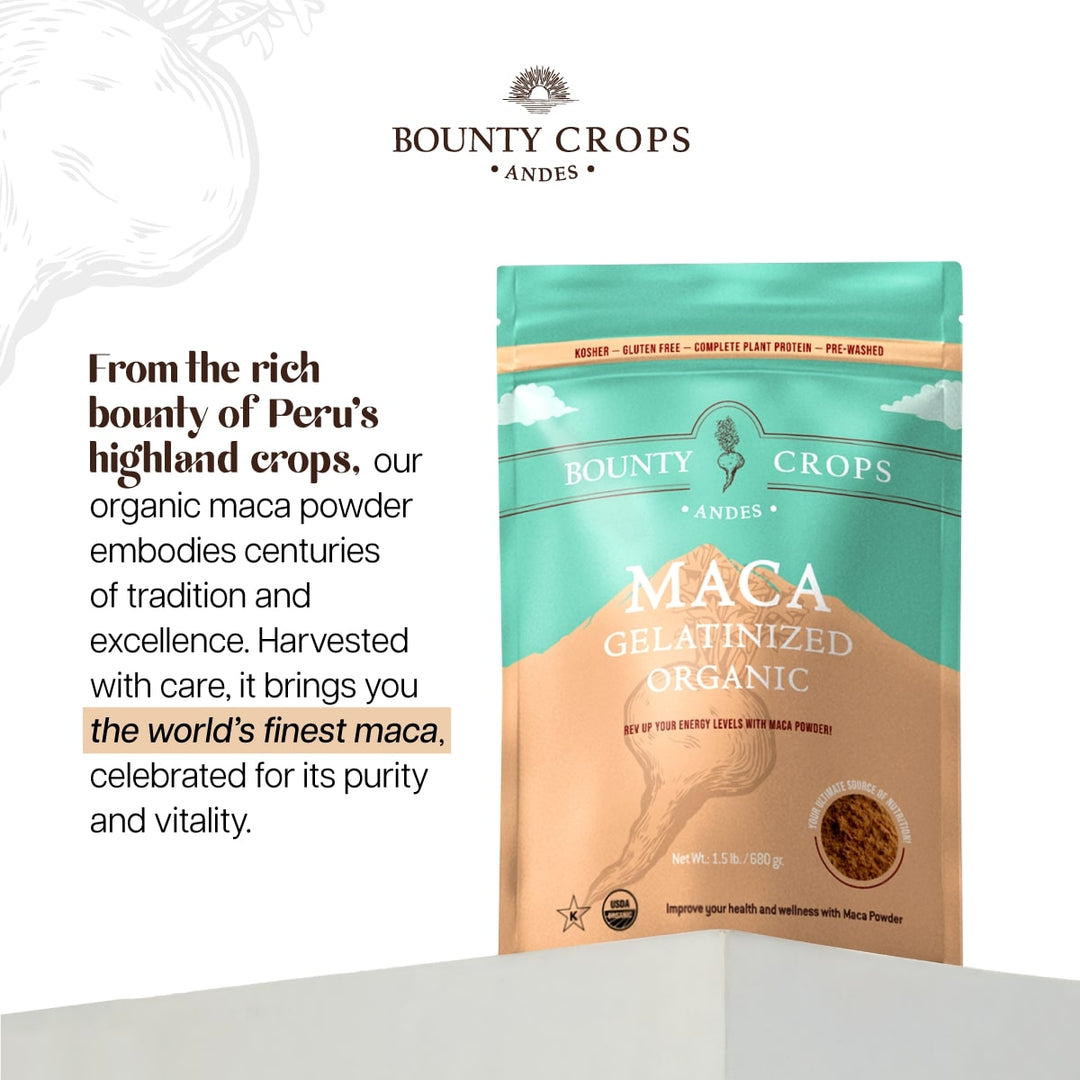 Organic Maca Gelatinized Powder, 1.5 lb / 680 gr ($0.68 ounce)