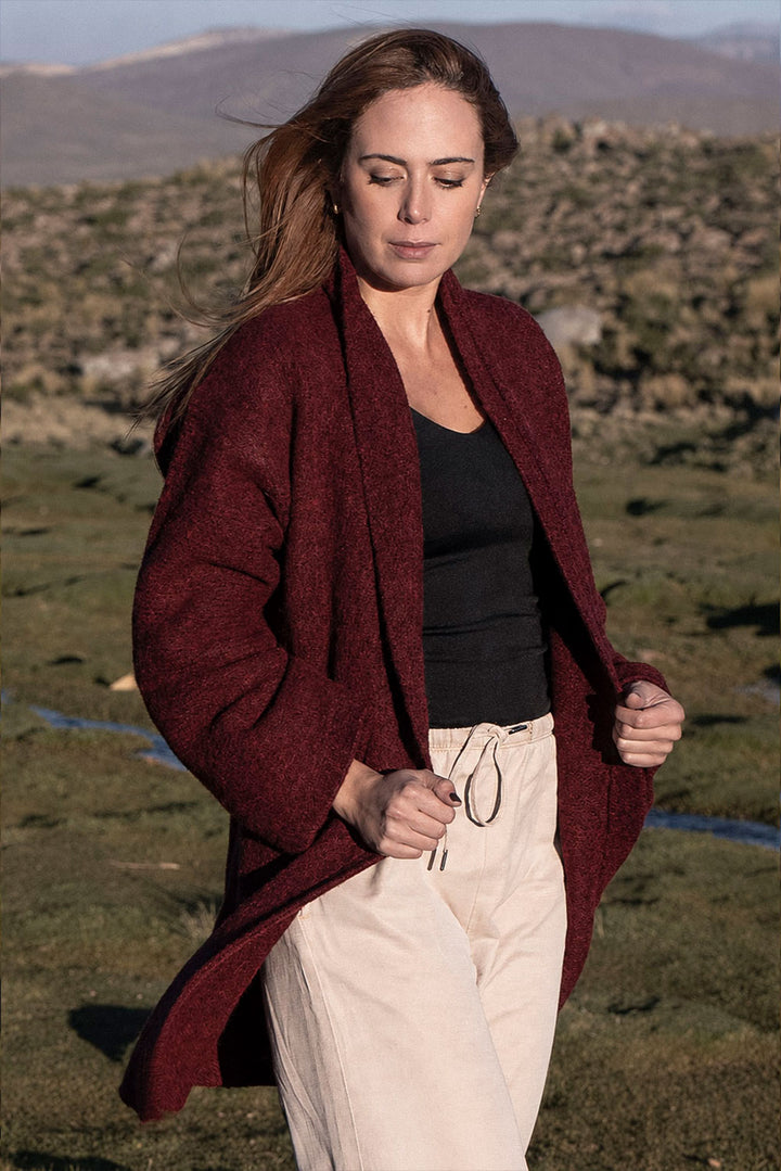 Belen Knit Alpaca Coat / Long Cardigan