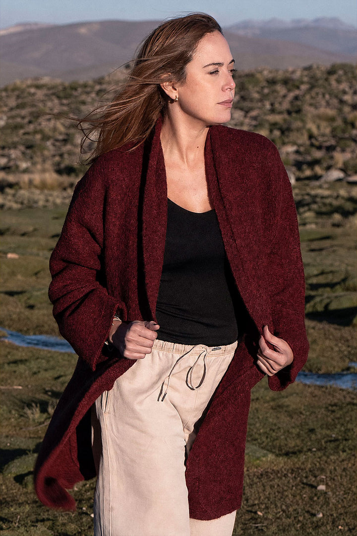 Belen Knit Alpaca Coat / Long Cardigan