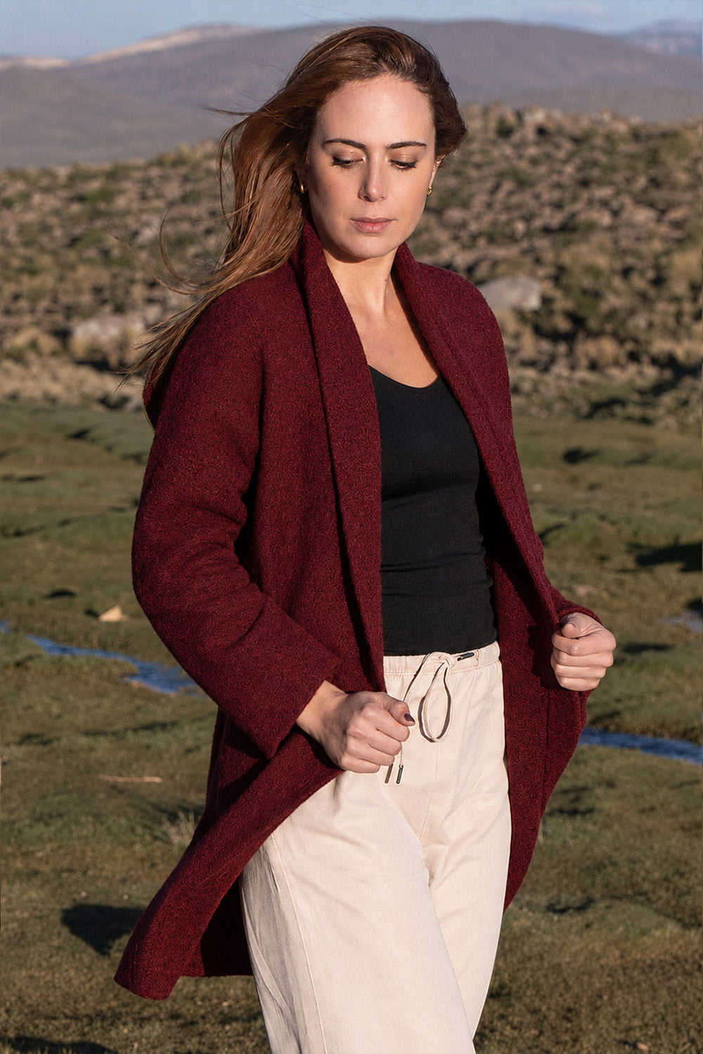 Belen Knit Alpaca Coat / Long Cardigan