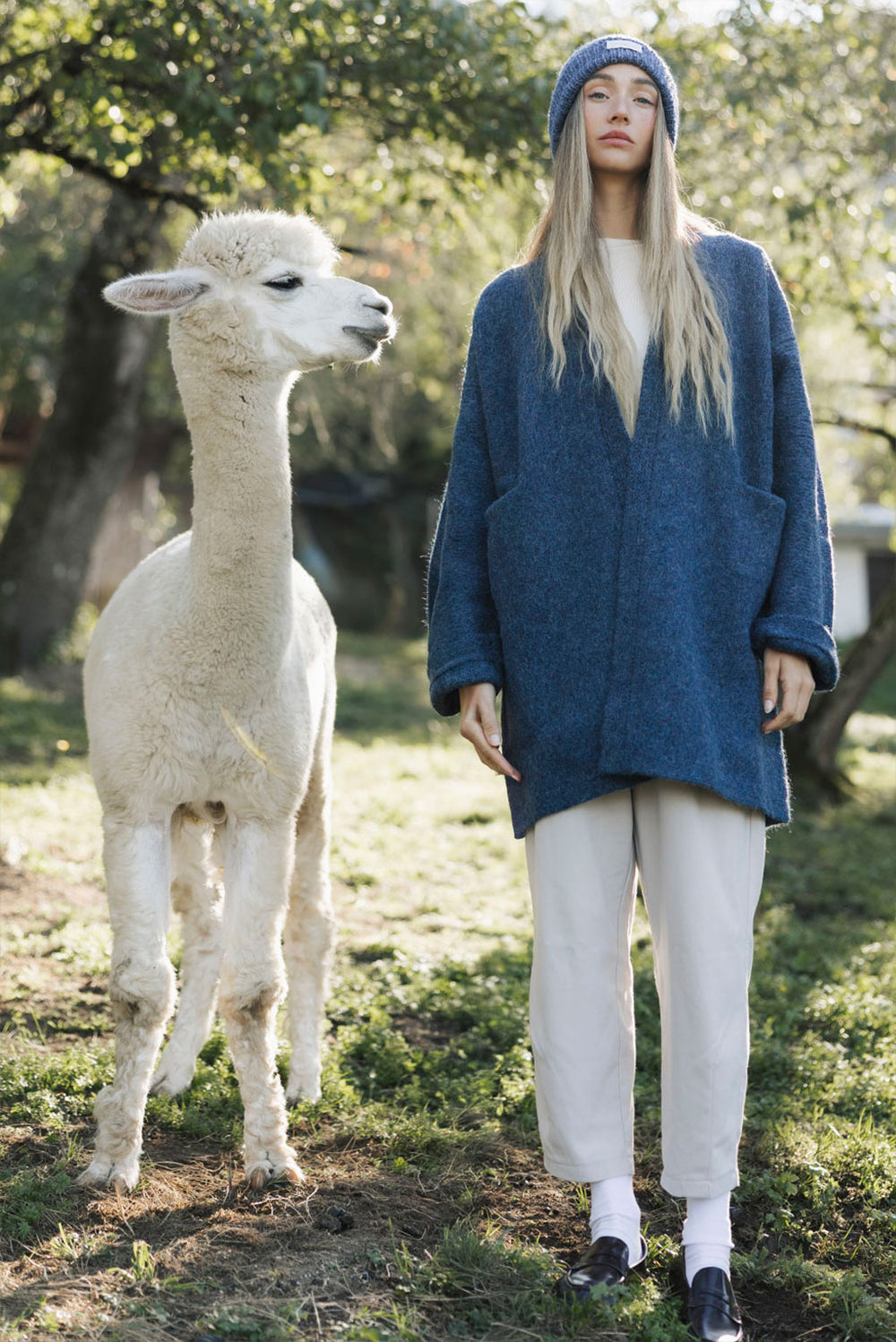 Belen Knit Alpaca Coat / Long Cardigan