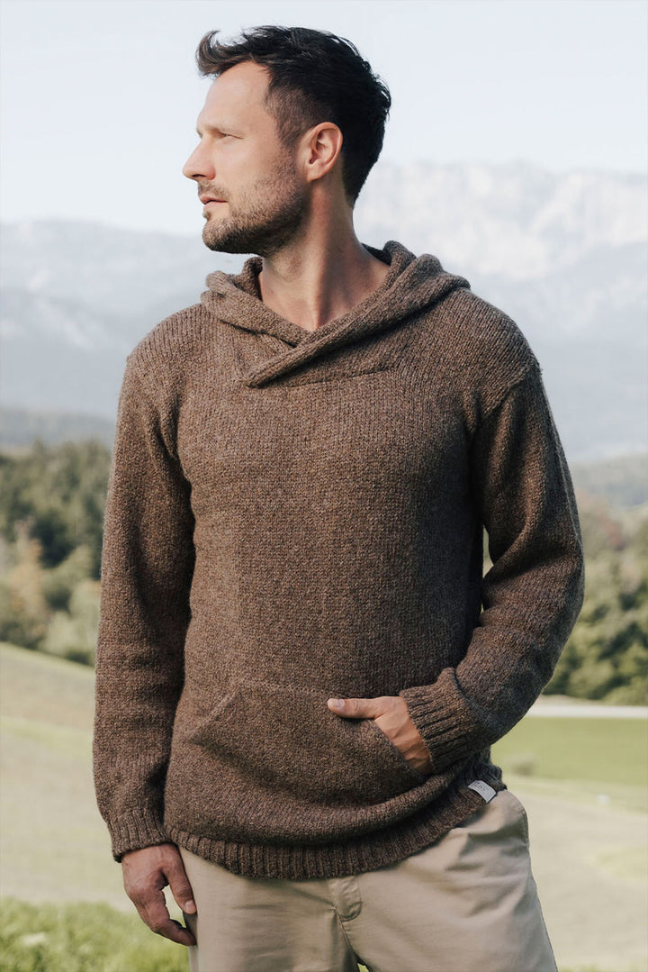 Brian Alpaca Hoodie Pullover