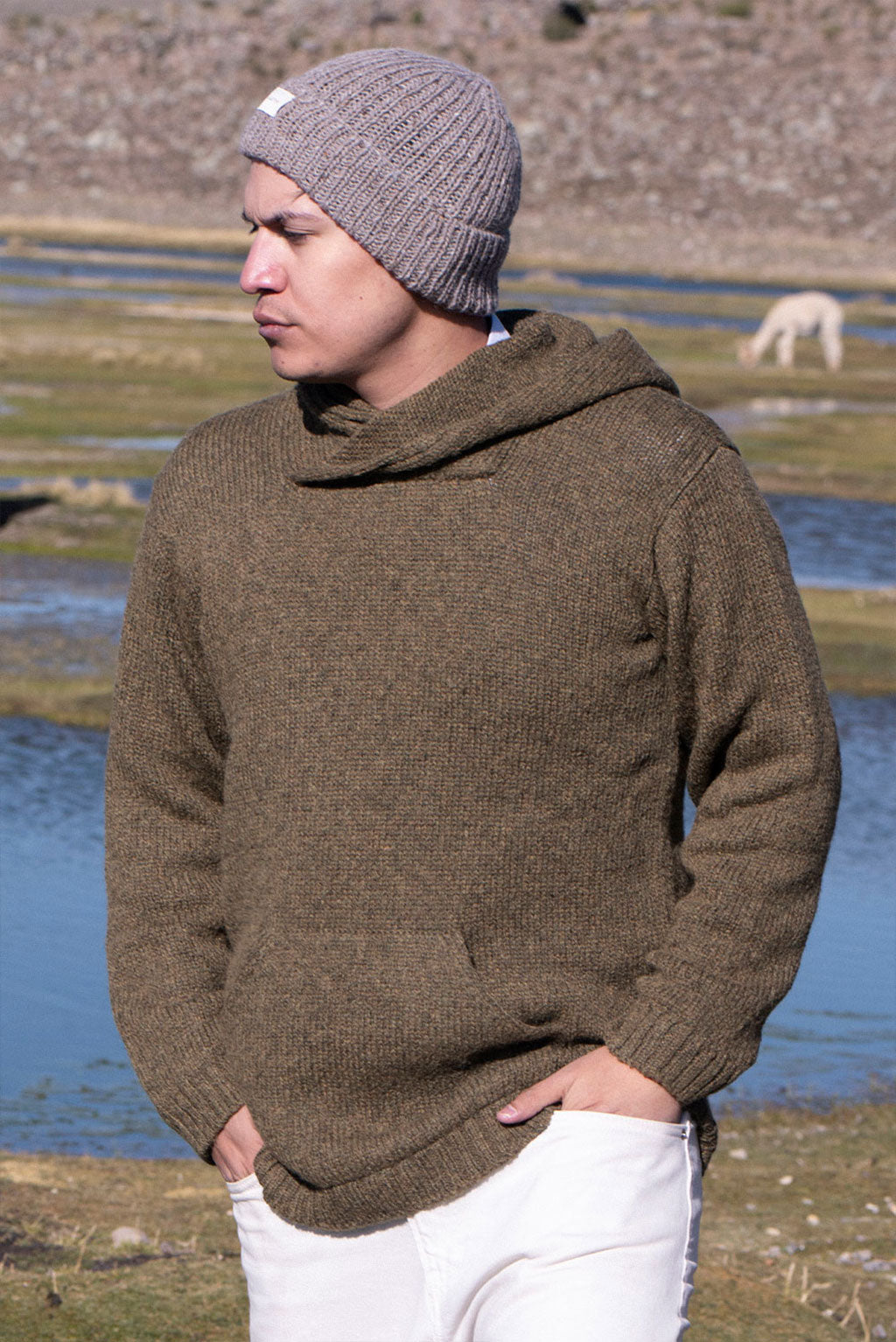 Brian Alpaka Kapuzenpullover