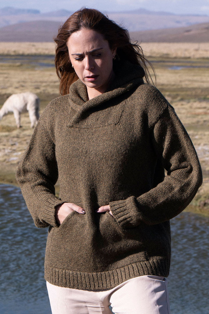 Briana Alpaka-Kapuzenpullover