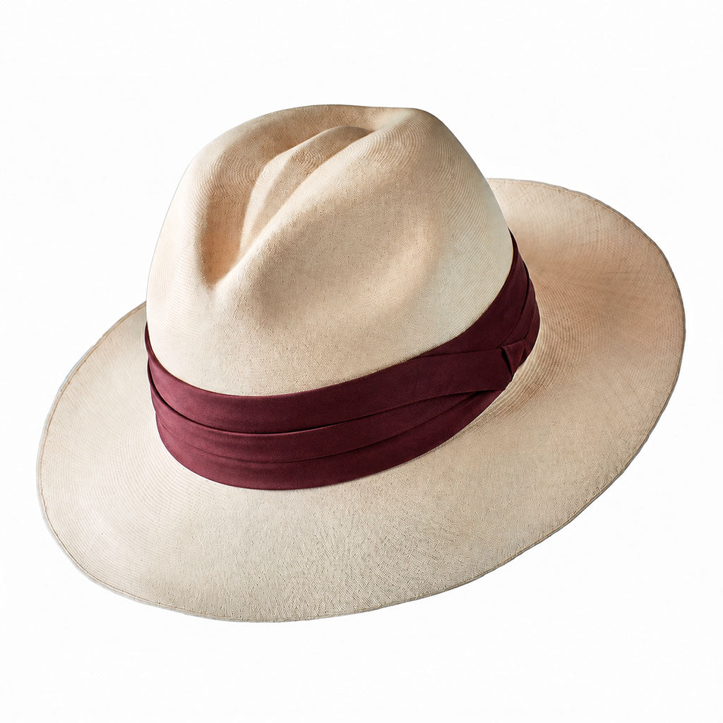 Montecristi Panamahut Klassischer Fedora Feingewebe