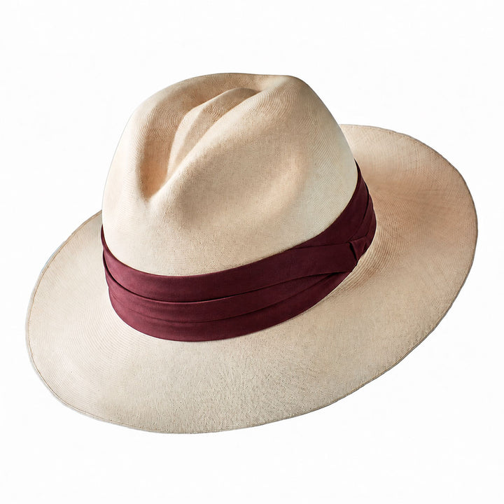 Montecristi Panamahut Klassischer Fedora Feingewebe