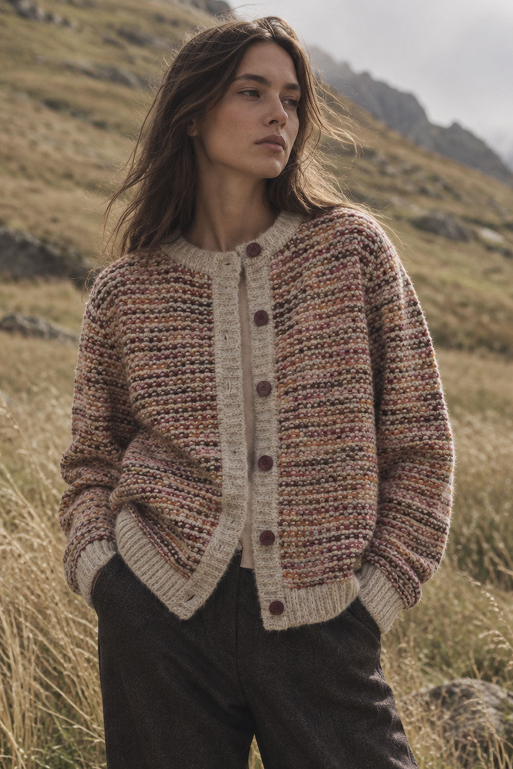 Carnival Baby Alpaca & Cotton Cardigan