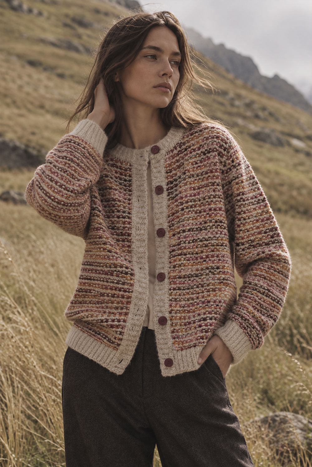 Carnival Baby Alpaca & Cotton Cardigan