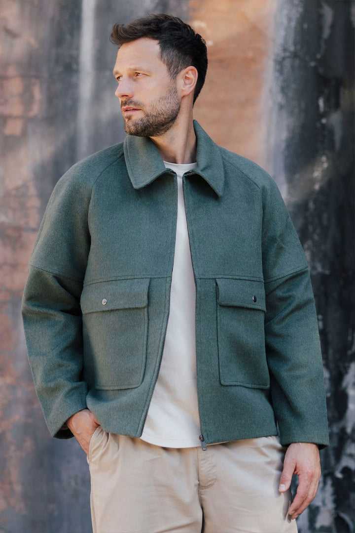 Men's Casual Baby Alpaca Jacket