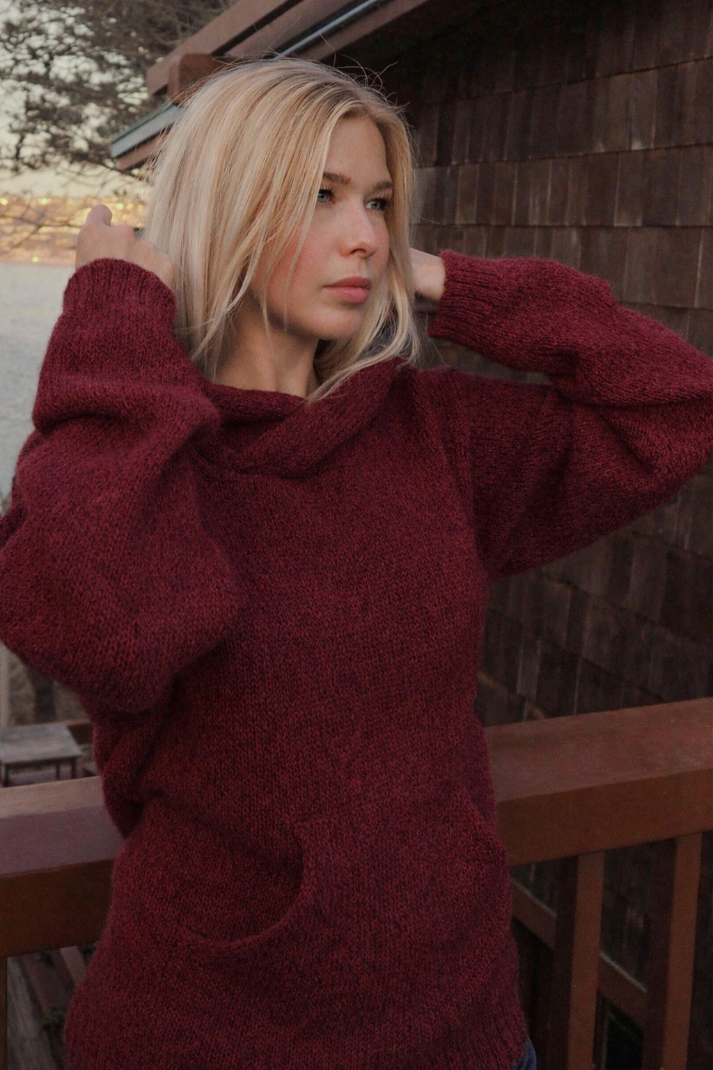 Briana Alpaca Hoodie Pullover