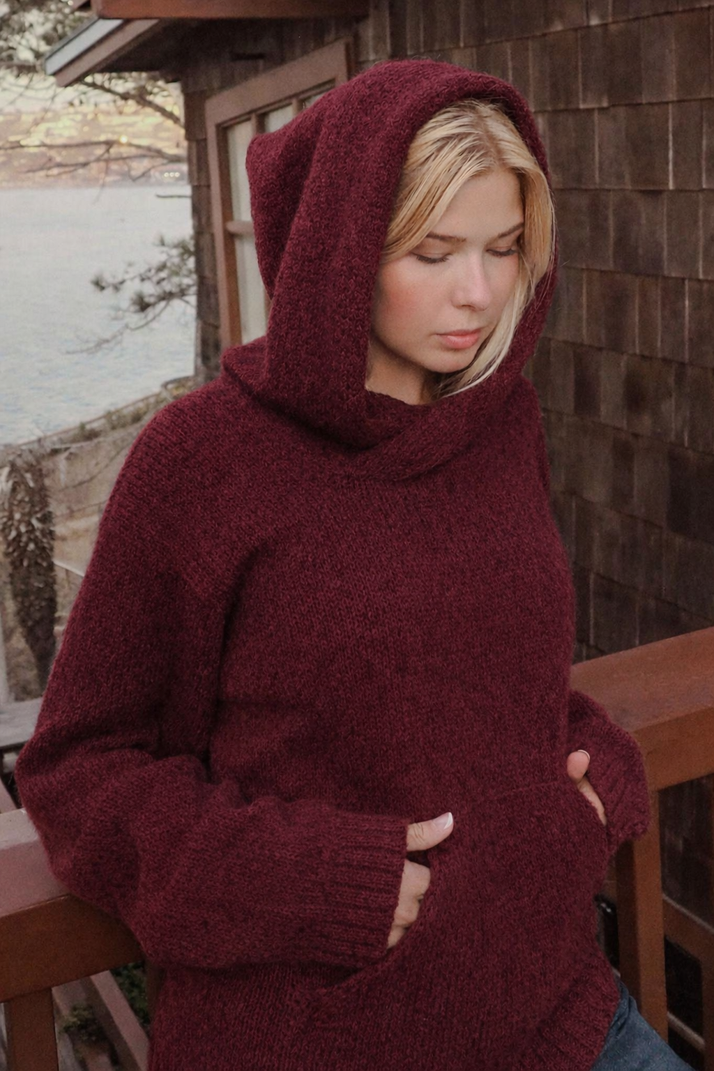 Briana Alpaca Hoodie Pullover