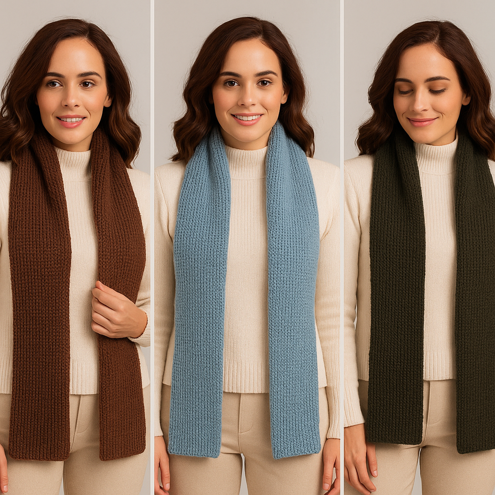 Women Assorted Alpaca Scarf Bundle — Set of 6