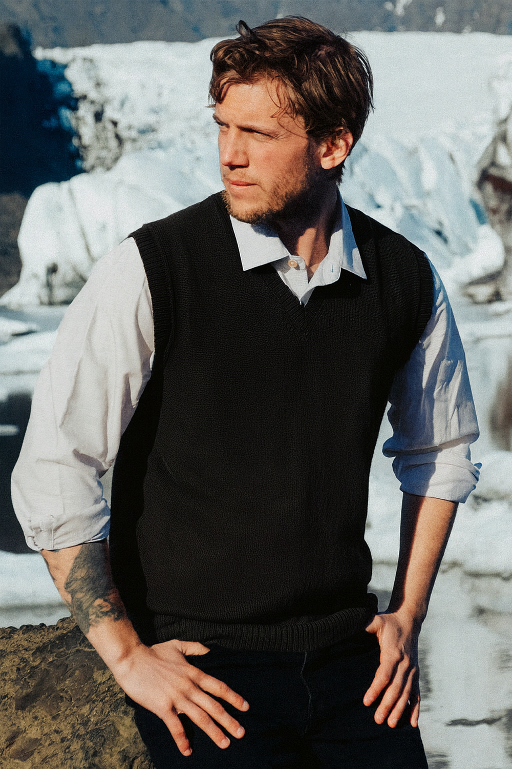 Men's Royal Alpaca Vest