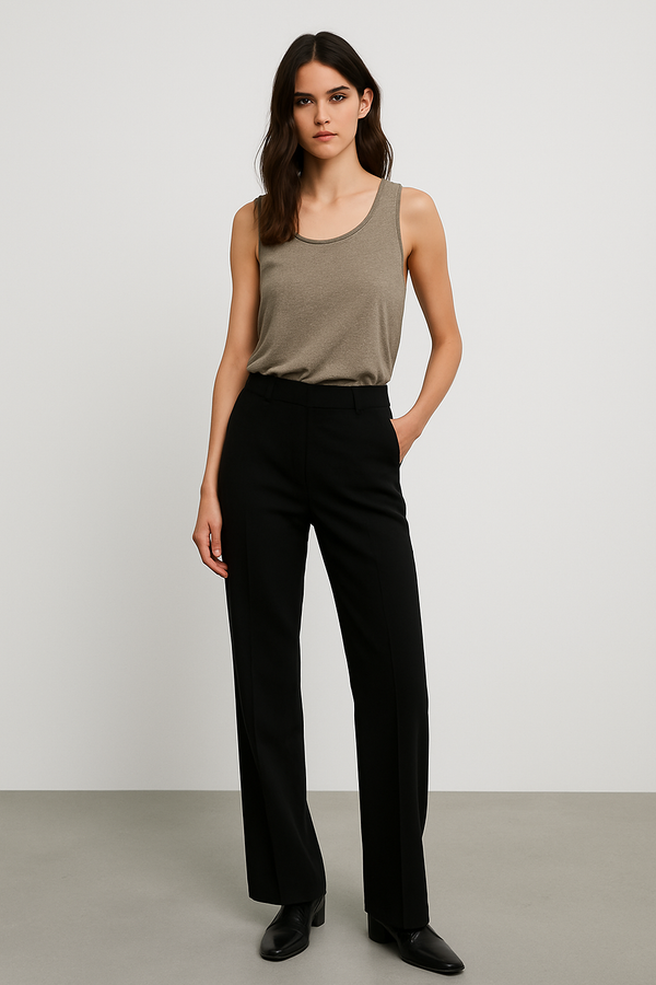 Nina Organic Cotton Tank Top — Clay — clay alpaca by Anntarah