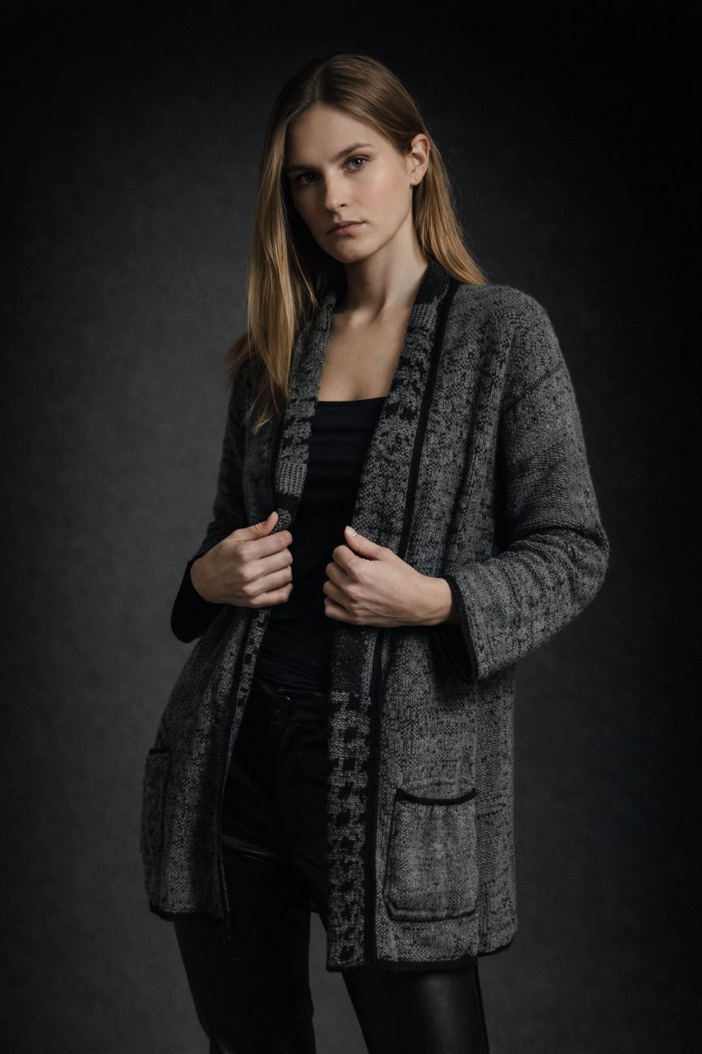 Patchwork Reversible Cardigan