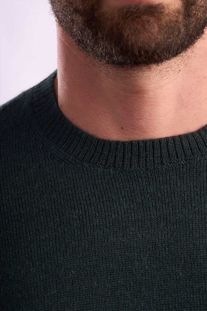 Men's Crew-Neck Royal Alpaca Sweater
