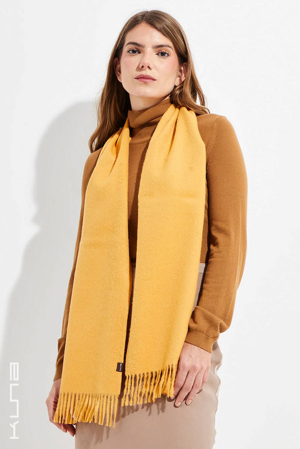 Jamas Royal Alpaca Scarf — Yellow — yellow royal alpaca by Kuna