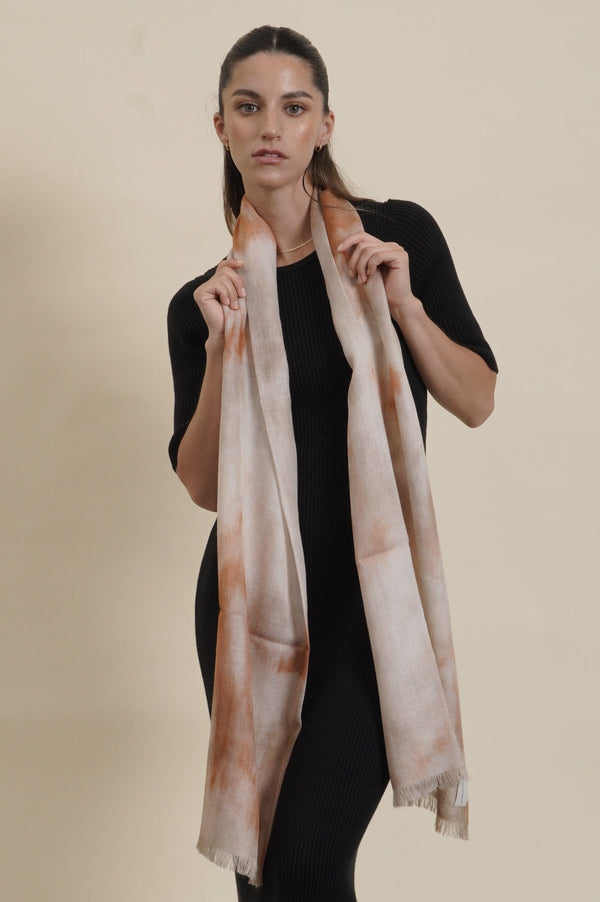 Kate Royal Alpaca Wrap/Scarf — Orange — orange royal alpaca by Alpaca Collections