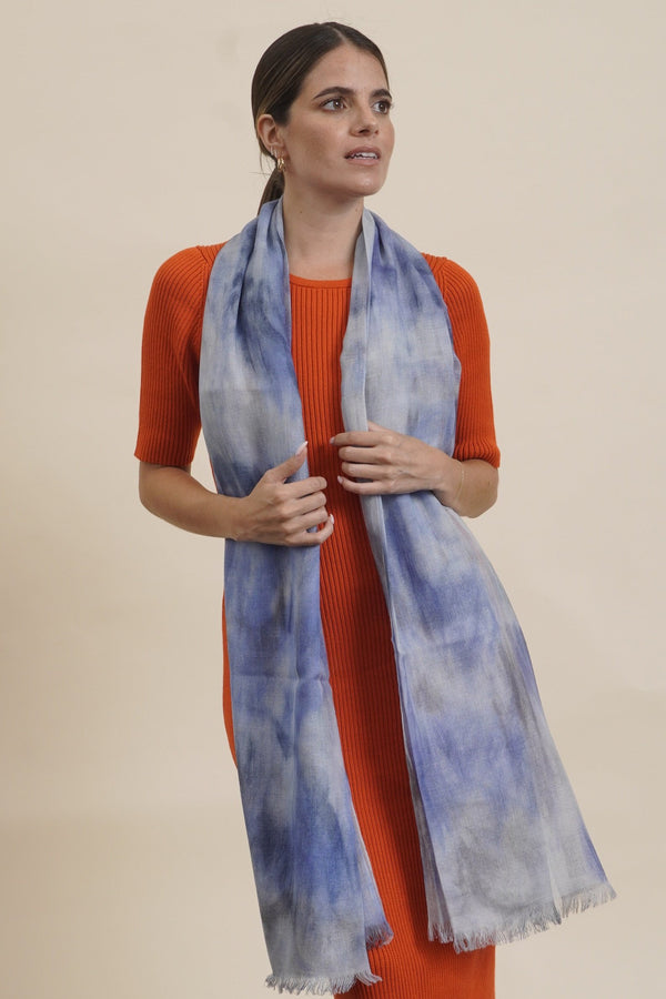 Kate Royal Alpaca Wrap/Scarf — Bluette — bluette royal alpaca by Alpaca Collections