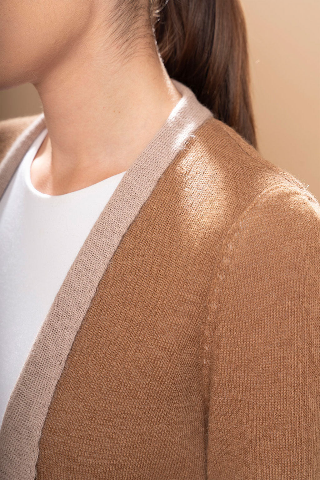 Double Faced Swing Baby Alpaca Cardigan