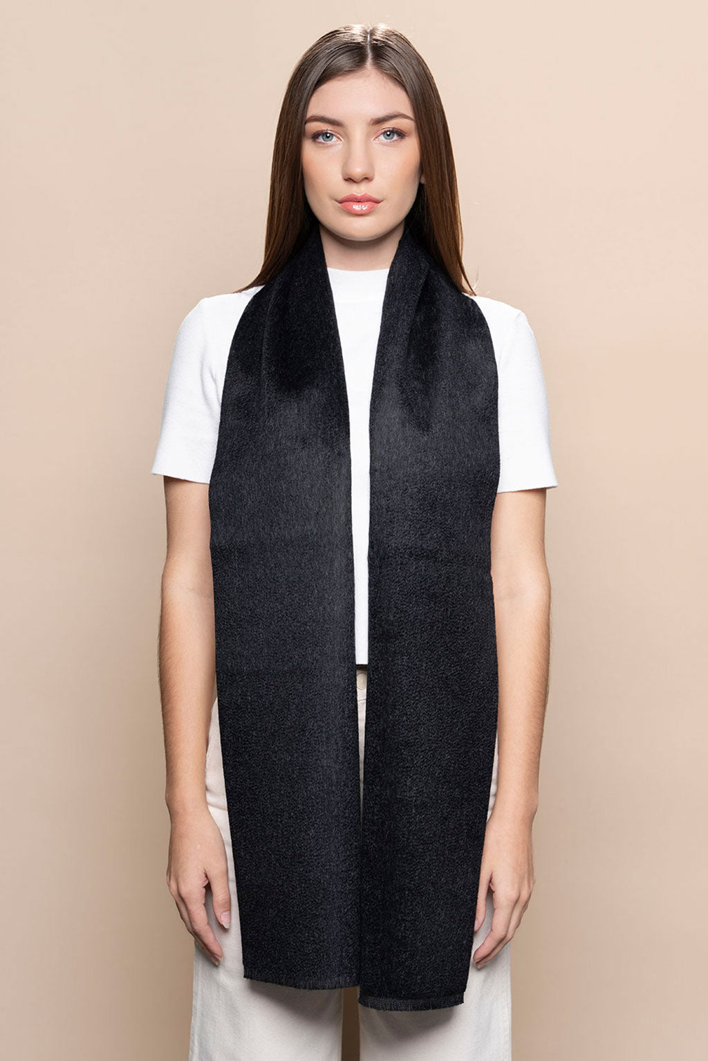 Double-Sided Baby Alpaca Suri Scarf – Alpaca Collections 