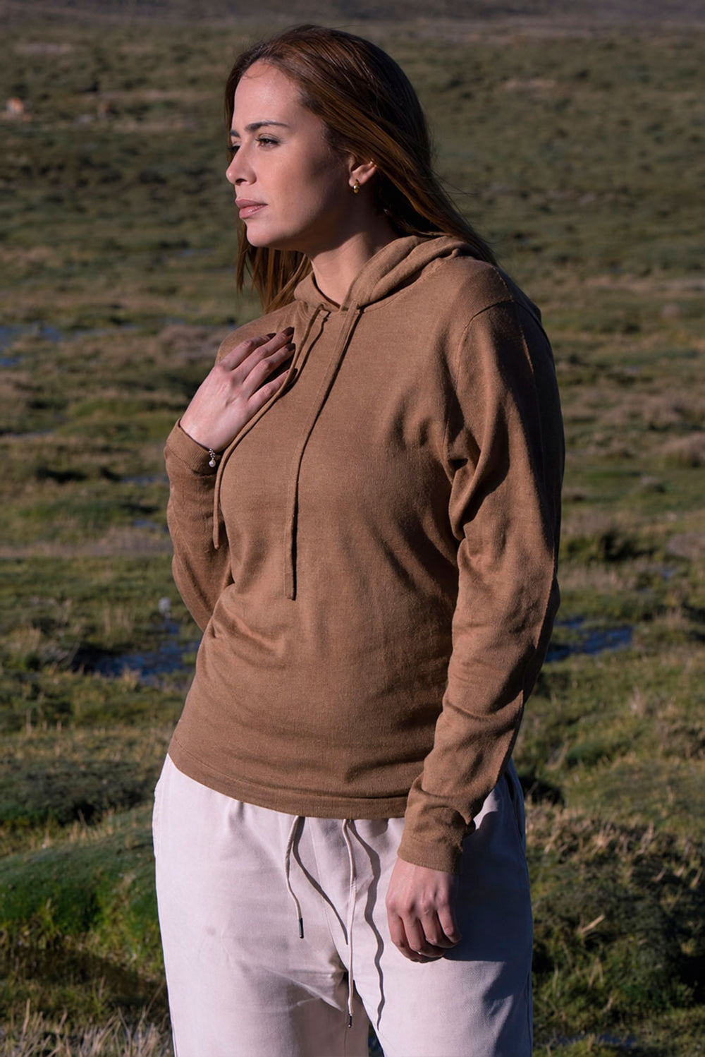 Women's Essential Baby Alpaca Hoodie