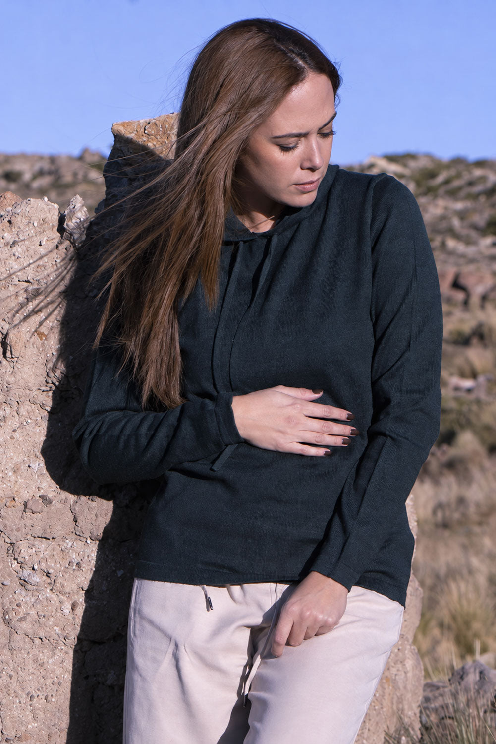 Women's Essential Baby Alpaca Hoodie
