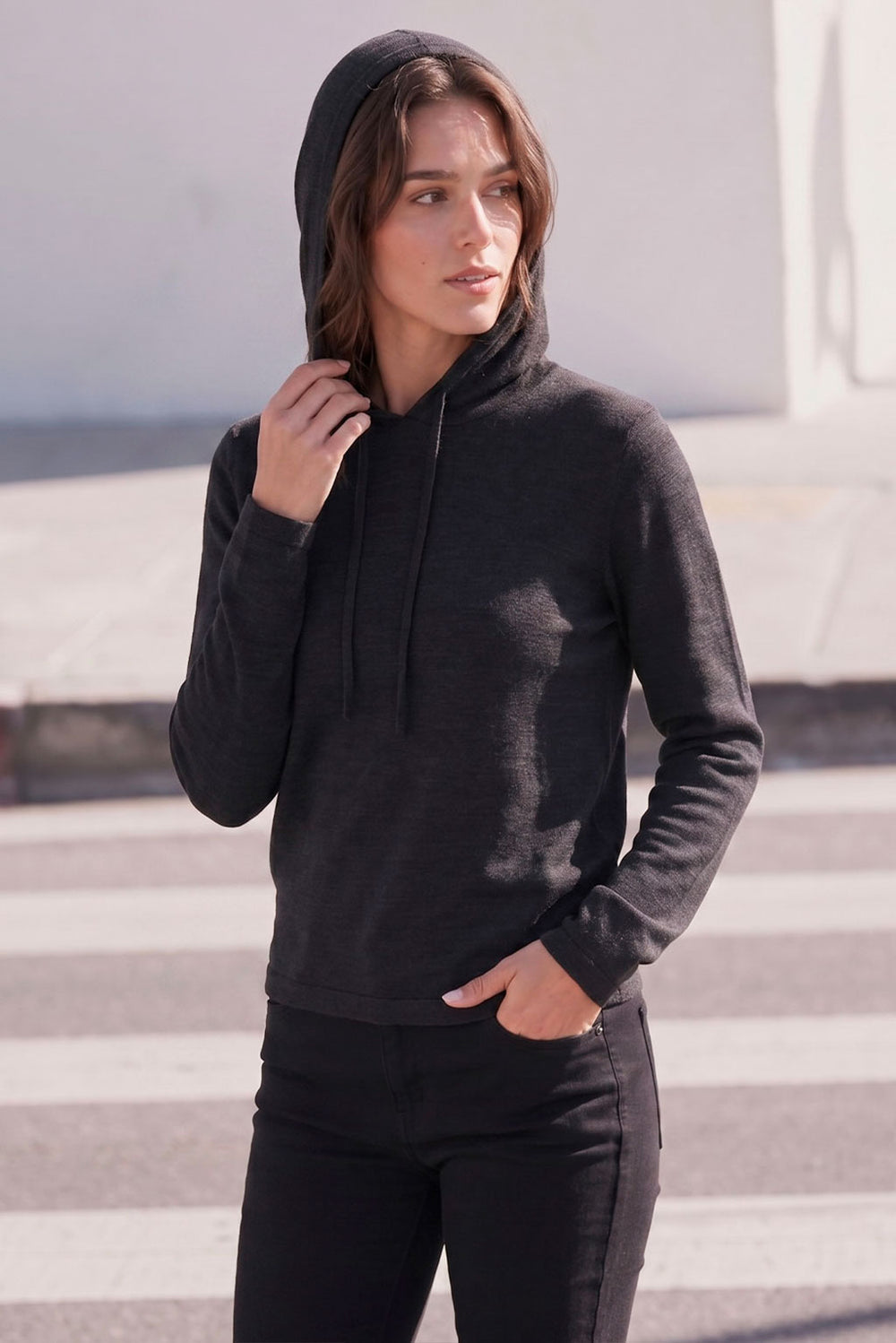 Women's Essential Baby Alpaca Hoodie