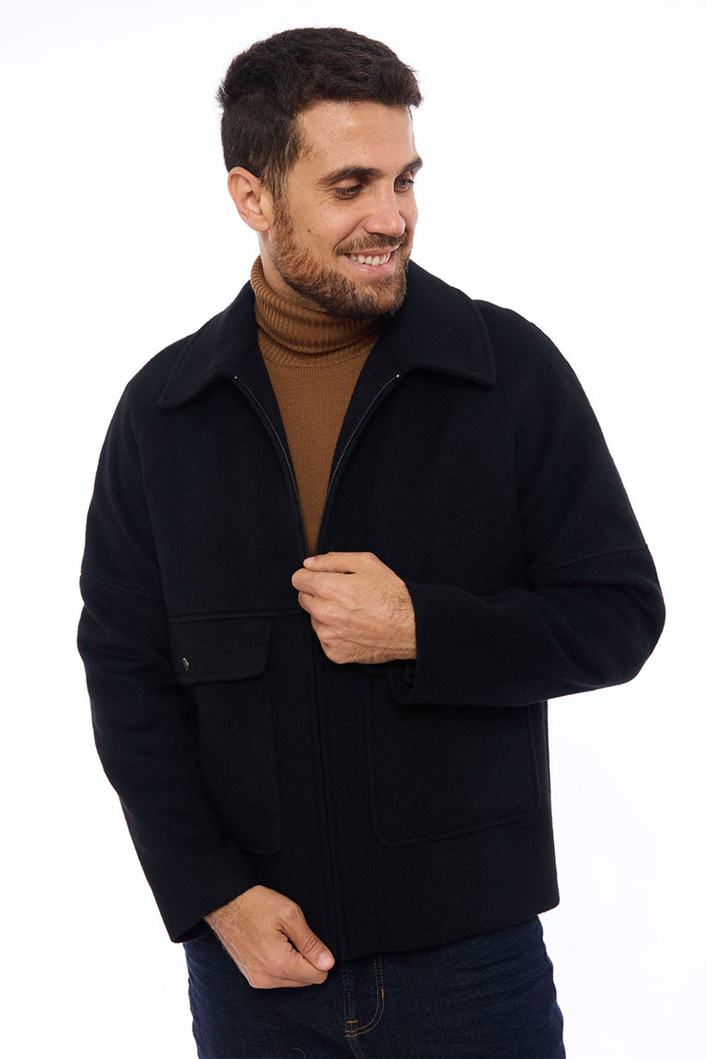 Men's Casual Baby Alpaca Jacket