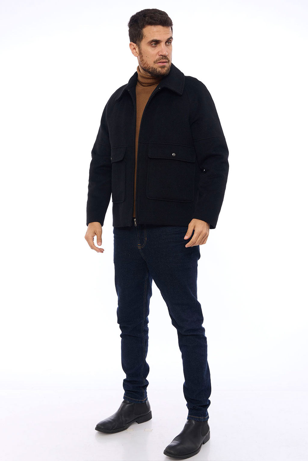 Men's Casual Baby Alpaca Jacket