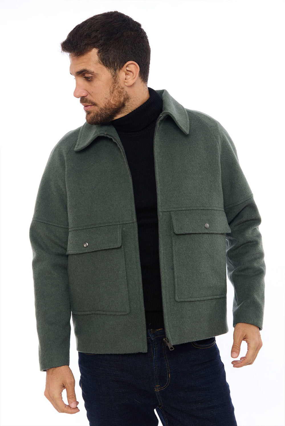 Men's Casual Baby Alpaca Jacket