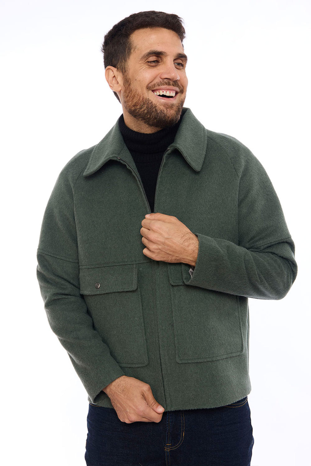 Men's Casual Baby Alpaca Jacket