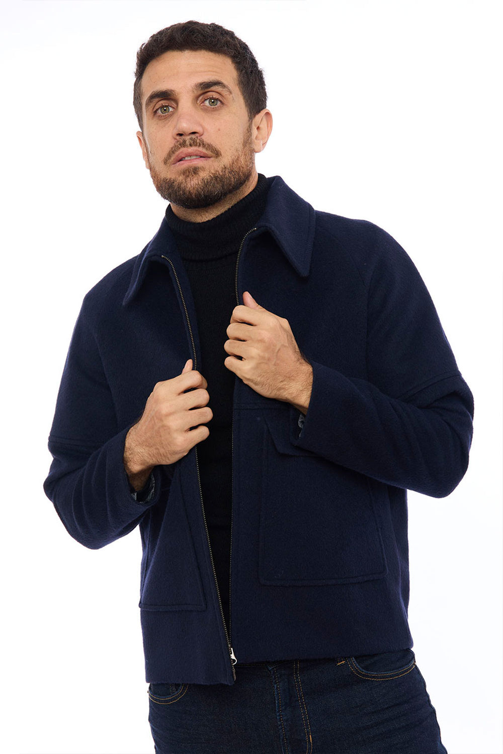 Men's Casual Baby Alpaca Jacket