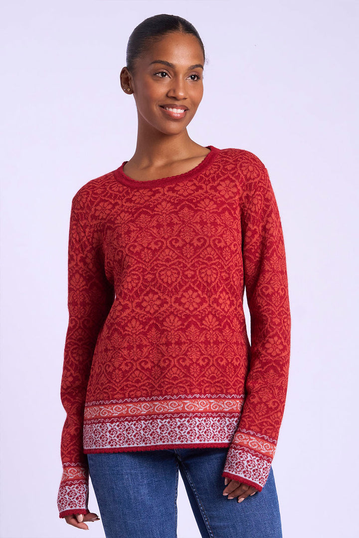 Flowers Alpaca Sweater