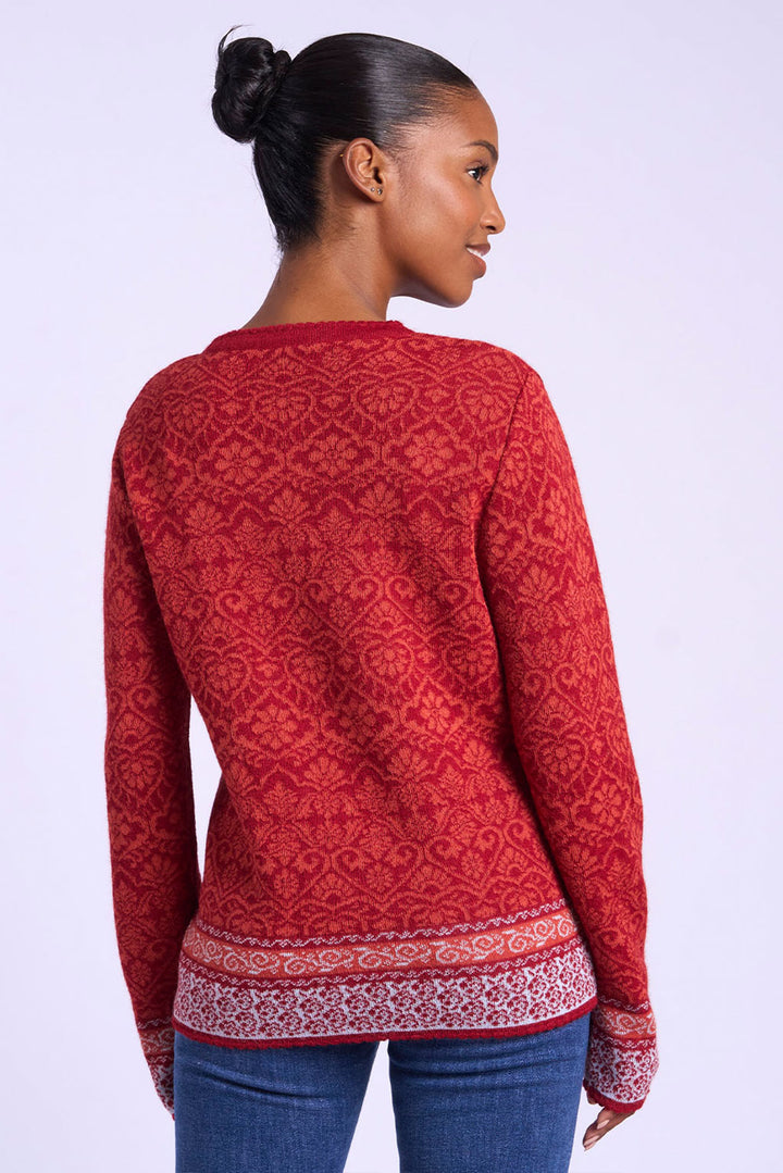 Flowers Alpaca Sweater