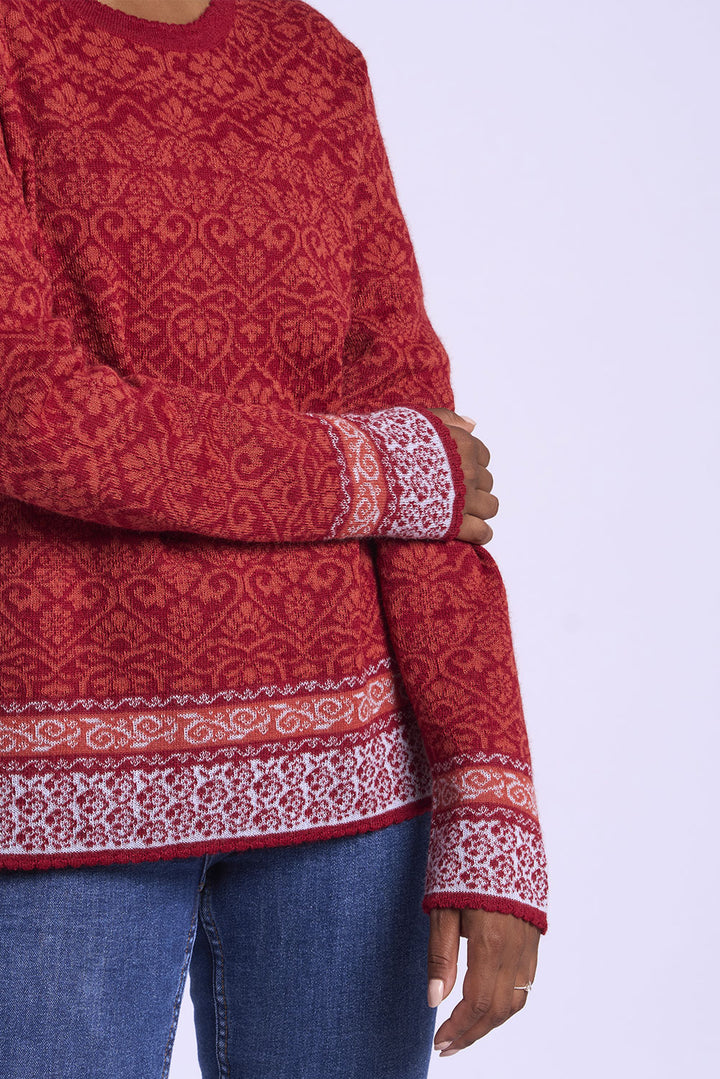 Flowers Alpaca Sweater