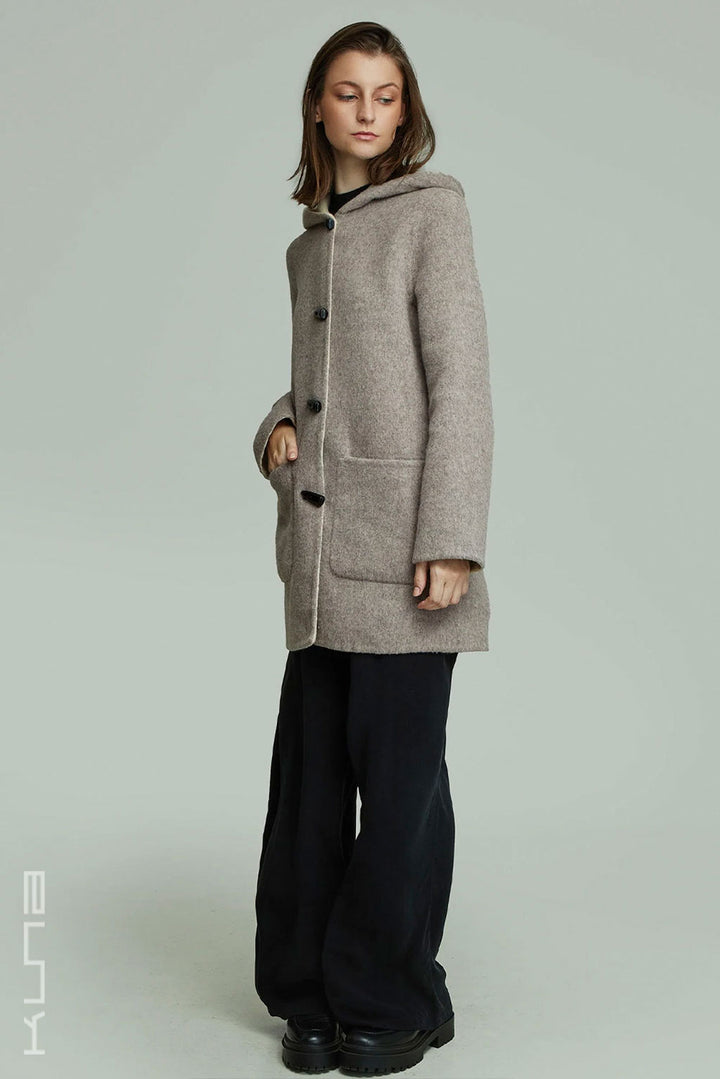 Alaia Reversible Baby Alpaca Coat